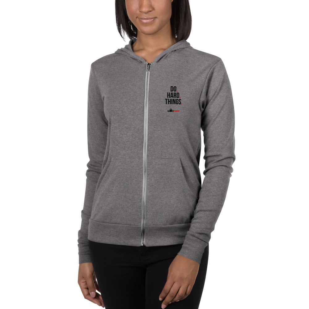 WODprep "Do Hard Things" Zip Hoodie